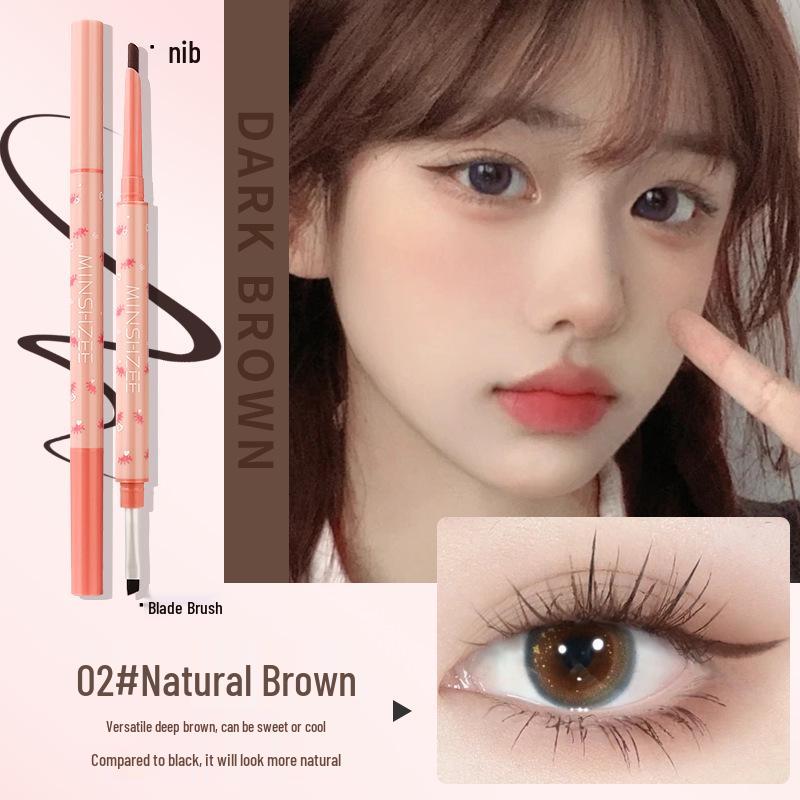 

Mingxi Zhi Blade Brush Dual-Tip Eyeliner: Pigmented, Long-Lasting, Smudge-Proof, Beginner-Friendly, Waterproof, Sweatproof (M3010).