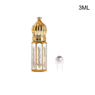 Luxuriöse Roll-On-Flasche aus Glas für ätherische Öle, nachfüllbare Parfümflasche, Roll-On-Flasche aus Glas für ätherische Öle, Kosmetikbehälter