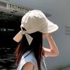 Women's Back Ribbon Point Cotton Bonnet Cap