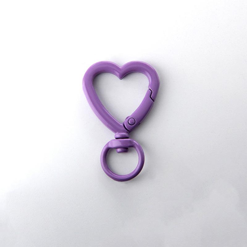 

5 шт. Брелок Пружинна Пряжка DIY Аксесуари Гачки для Брелока Металевий Кольоровий Брелок у Формі Серця Застібки-Лобстери