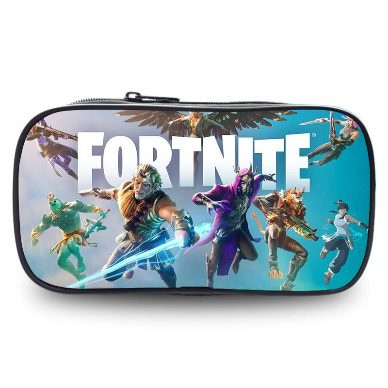 Night Fortress Pen Case Large Capacity Double Layered Design Patterns Diverse