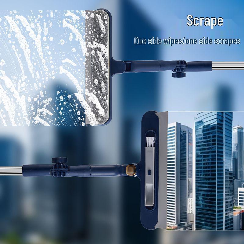 Double-Sided Long Handle Squeegee for High-Rise and Household Window Cleaning
