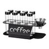 Coffee Bean Sealed Jar Display Rack Transparent Storage Tube with One-way Exhaust Valve Airtight Aroma Jar for Coffee Storage KFS-fc98