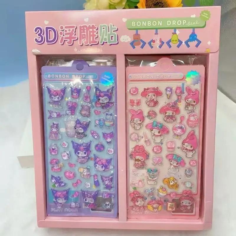 Crayon Shin-chan Relief-Sticker Cartoon Originalität Kinder Belohnungs-Sticker Mode Zarte Persönlichkeit Dekorations-Sticker