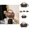 Trendy Plush Leopard Print Handbag For Women Stylish Mini Square Bag With Cozy Design