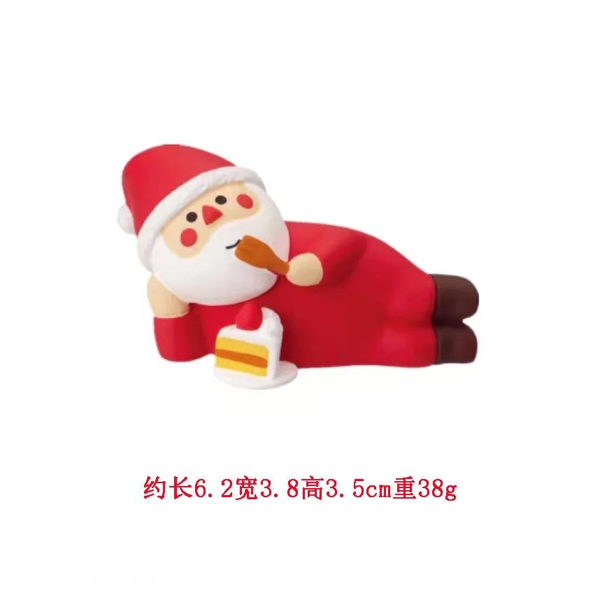 2025 Christmas Tree Santa Claus Cake Decoration Crafts Figurines Home Decor Christmas Ornaments Fairy Garden Accessories Gift