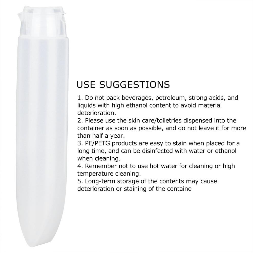 20Pcs Soft Tube Cosmetic Squeeze Bottles Refillable Shampoo Bottles For Facial Cleanser