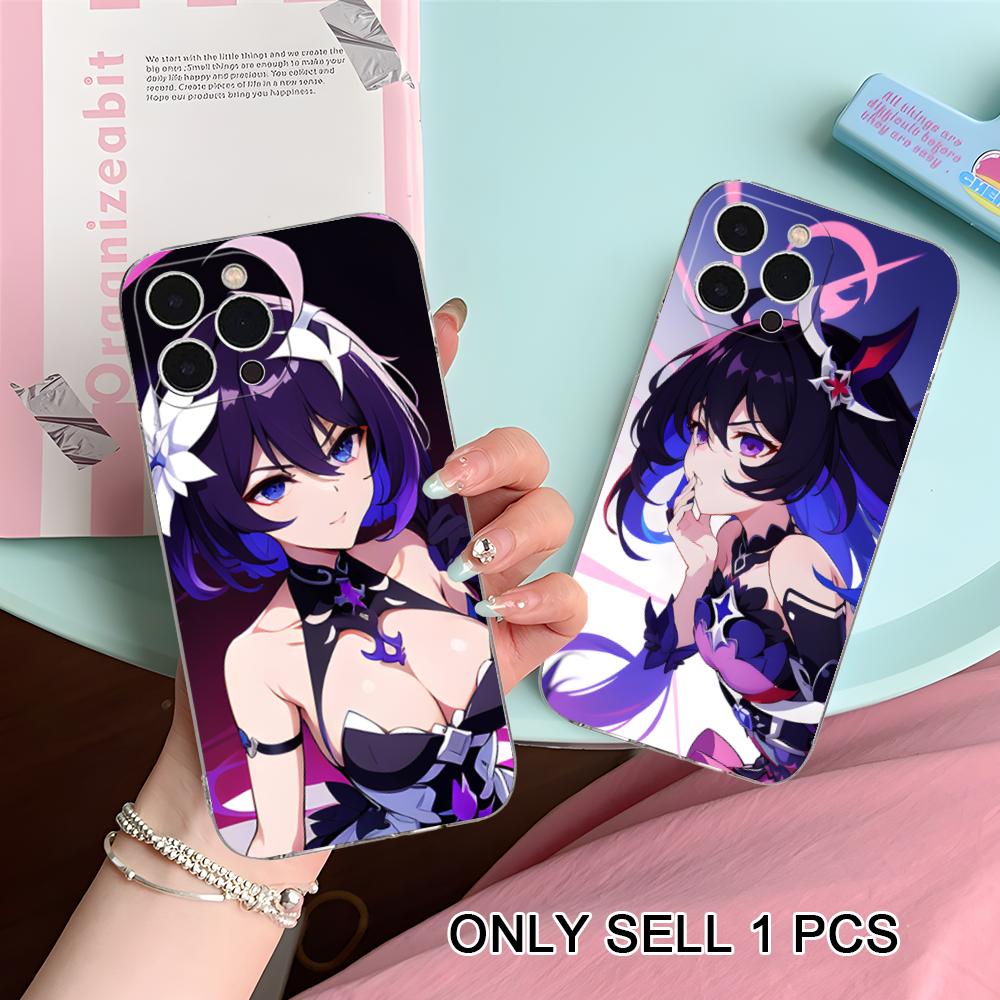 HSR Seele Klare TPU Handyhülle für iPhone 17 16 15 14 13 12 11 X XR XS Air Pro Max Plus Mini Bunte Abdeckung