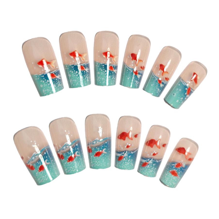 Brauner Nagel, Modisch Europäisch Und Amerikanisch, Tragbare Nagelverlängerungen, Fertige Und Abnehmbare Nägel. 2ml