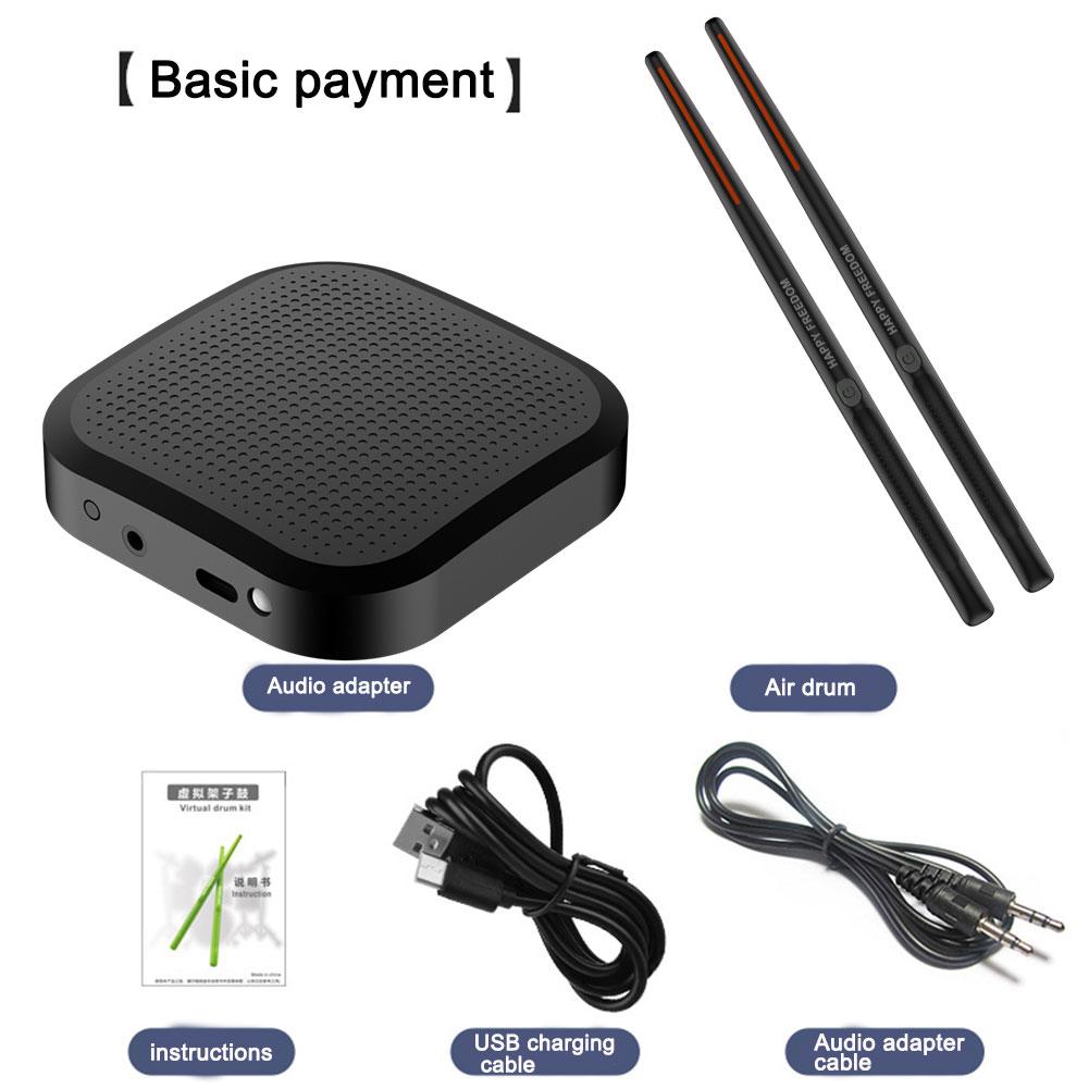 Electric Air Drumsticks Professional Air Drum with Drumsticks Electronic Virtual Air Drum Drumsticks Pedals Gift for Adults Kids