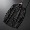 Herre Sommer Skjorte Nedslået Krave Ensfarvet Enkeltknappet Tynd Slim Fit Cardigan Lange Ærmer Mellemlang Afslappet Forretnings Herre Kontor Top