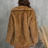 Autumn and winter women's toka fur collar coat coat artificial fur imitation fur coat