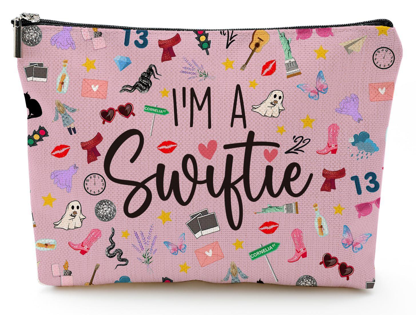 

Тейлор Свифт Льняной Розовый Косметичка Алфавит Элемент Бабочки Галстук-бабочка StyleC