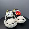 New Old Ugly Cute Mickey Platform Shoes Couple Casual Breathable Canvas Shoes Heightening Low Top Big Head Sneakers Tide