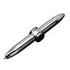 2Pcs Fidget Pen Spinner Pen with LED Light Metal Spinning Pen Ballpoint Pen Multifunctional Pen Anxiety Relief Pen