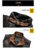 Men's Plus Size PU Leather Jacket - Early Autumn Retro Style Vest