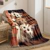 Adorable Plush Cat Print Blanket bedroom Blanket for Livingroom Couch lunch break Soft throw for Friend's festival Gift