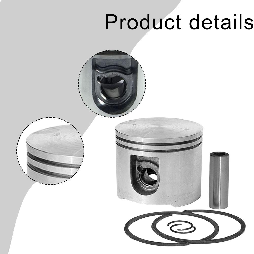 For Engine Repair 56MM Piston Kit Easy Install Piston Parts Power Tool Part 56MM Precision Fit Metal Construction