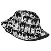 Design exclusivo Dazai Osamu Collage Manga Bucket Hat Adolescente Esporte ao ar livre Bungo Stray Dogs Anime Pescador Caps Viagem Headwear