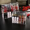Transparent Lipstick and Nail Polish Organizer with Multi-Grid Storage