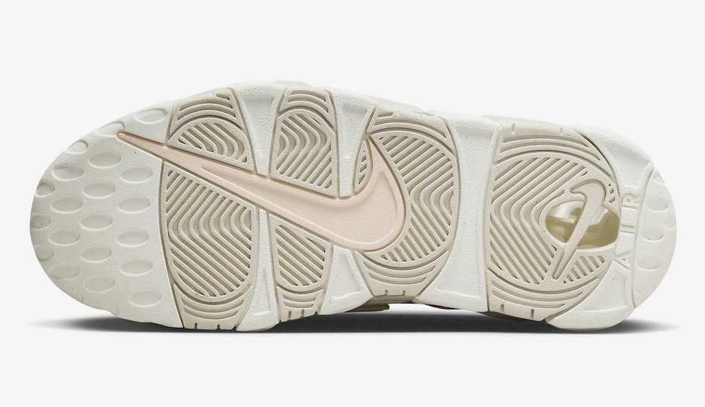 DV1137-101 Nike WMNS Air More Uptempo "Sail and Light Bone"