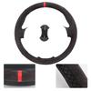 Car Steering Wheel Cover For Jeep Compass Grand Cherokee Wrangler Patriot 2012-2014 Soft Suede Leather Steering Wheel Hand-sewn