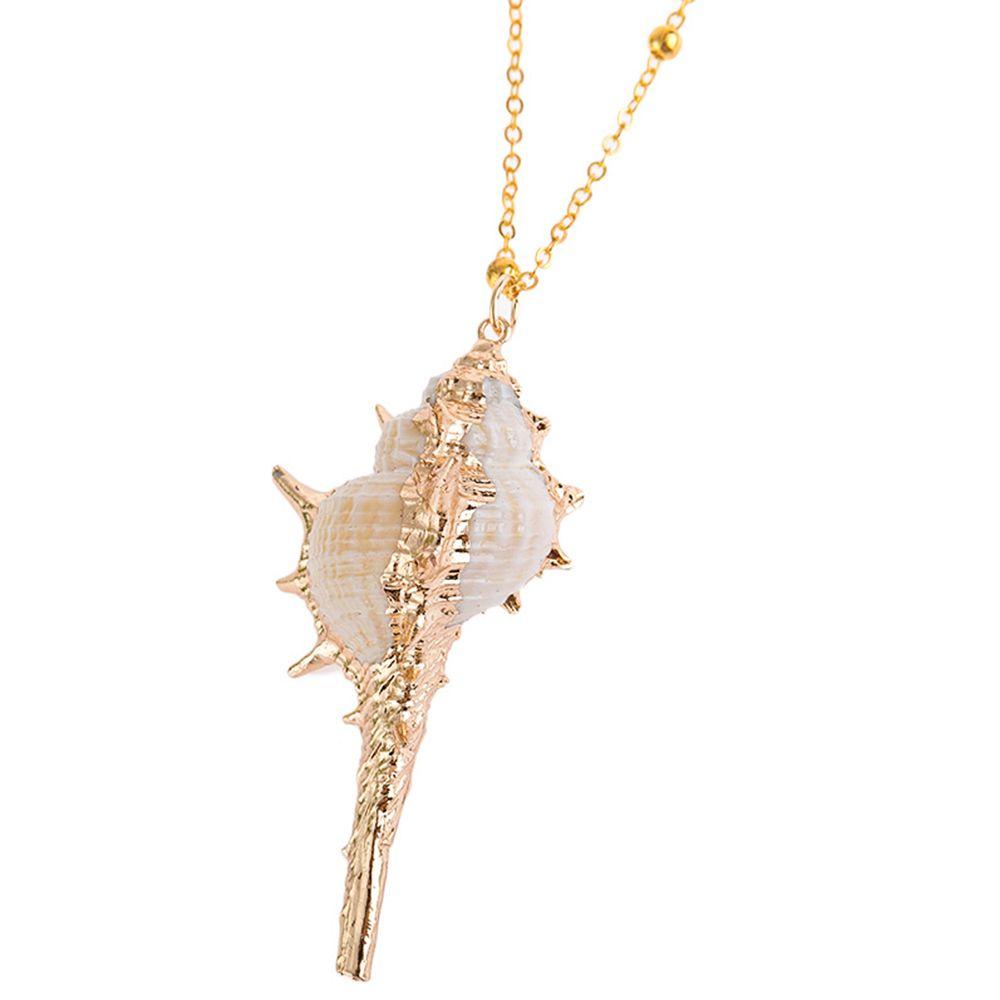 Summer Women Boho Cowrie Sea Pendant Shell Necklace Jewelry Conch Shell