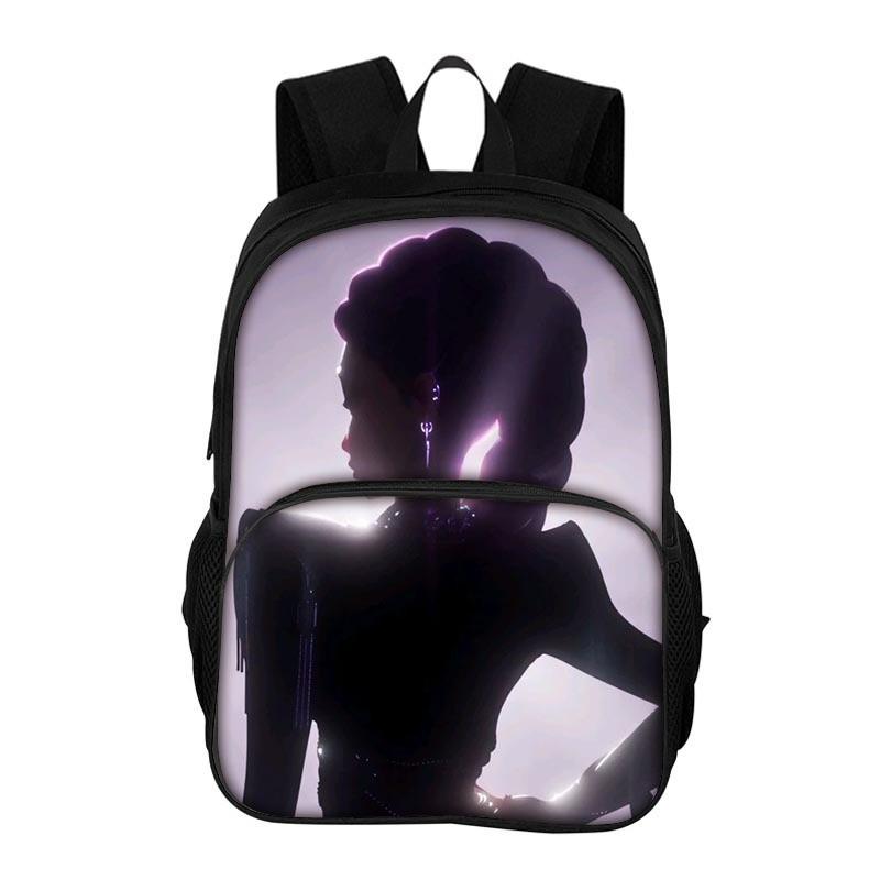 Kpop Demon Hunters Printed Oxford Backpack With Breathable Design For School Students