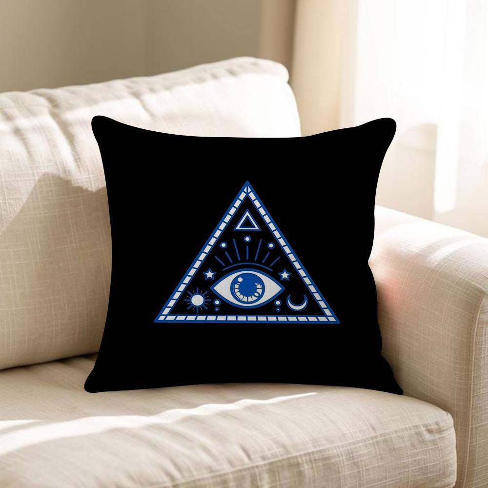 Funny Lucky Evil Eye Personalized Picture Text Home Decorative Pillows Household Gifts 45x45cm