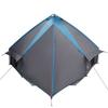 Teepee Tent for 10 Persons Blue and Grey 567 x 470 x 242 cm