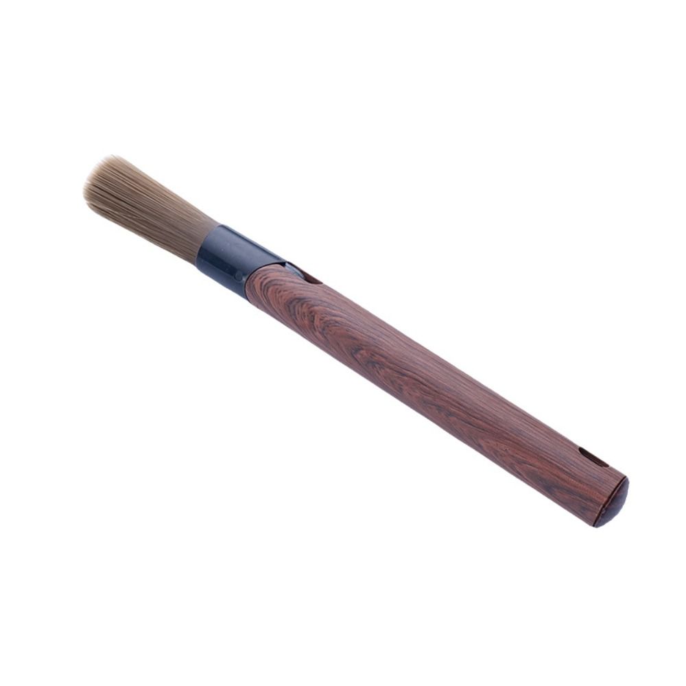 Flexible Coffee Cleaning Brush Wood-Grain Handle Coffee Grinder Cleaning Brush  Home Kitchen