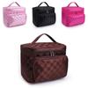 Fashionable Striped Women's Waterproof Cosmetic Bag With High Capacity