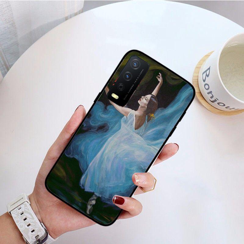 Ballett tanzendes Mädchen Ballerina Ölgemälde Handyhülle Für vivo Y31 Y30 Y33S Y11S Y12 Y17 Y20 Y21S Y1S Y53S Y15 Y19 Y91C V23Hülle