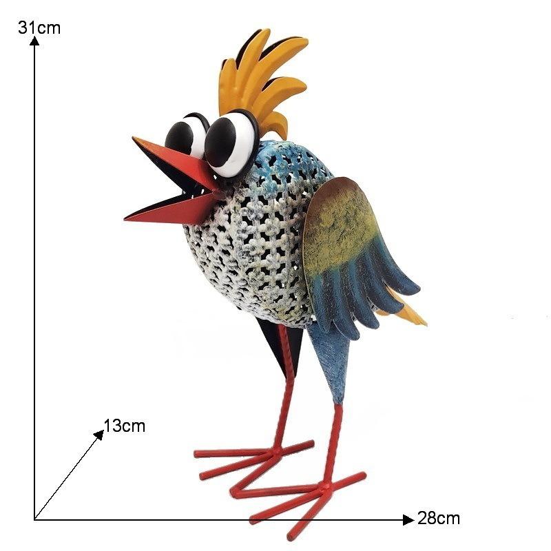 Garden Ornament Outdoor Modern Figurines Creative Metal Bird Sculptures Miniature Aesthetic Elegant Accessories Home Decorations