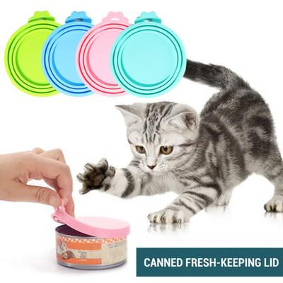 Pet Can Lid Universal Silicone Pet Food Can Covers Good Sealing
