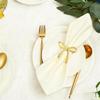 4Pcs Gold Bow Napkin Ring, Reusable Napkin Holder, Suitable For Valentine'S Day, Parties, And Wedding Table Decorations