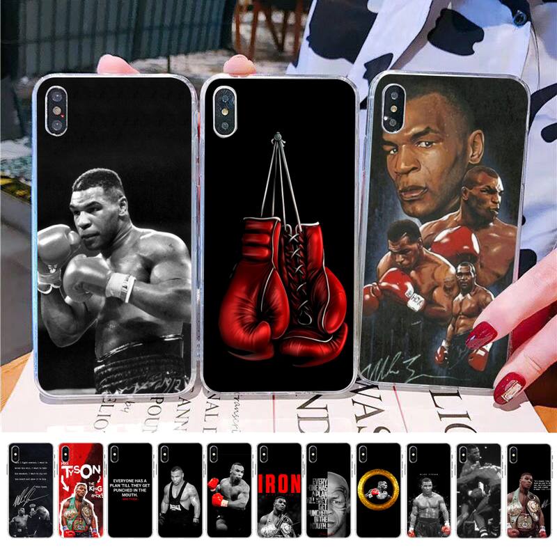 MaiYaCa Mike Tyson Boxer Man Phone Case for iPhone 11 12 13 mini pro XS MAX 8 7 6 6S Plus X 5S SE 2020 XR case