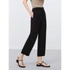 Annacoco Women's Summer Beaded Elastic Waist Casual Pants