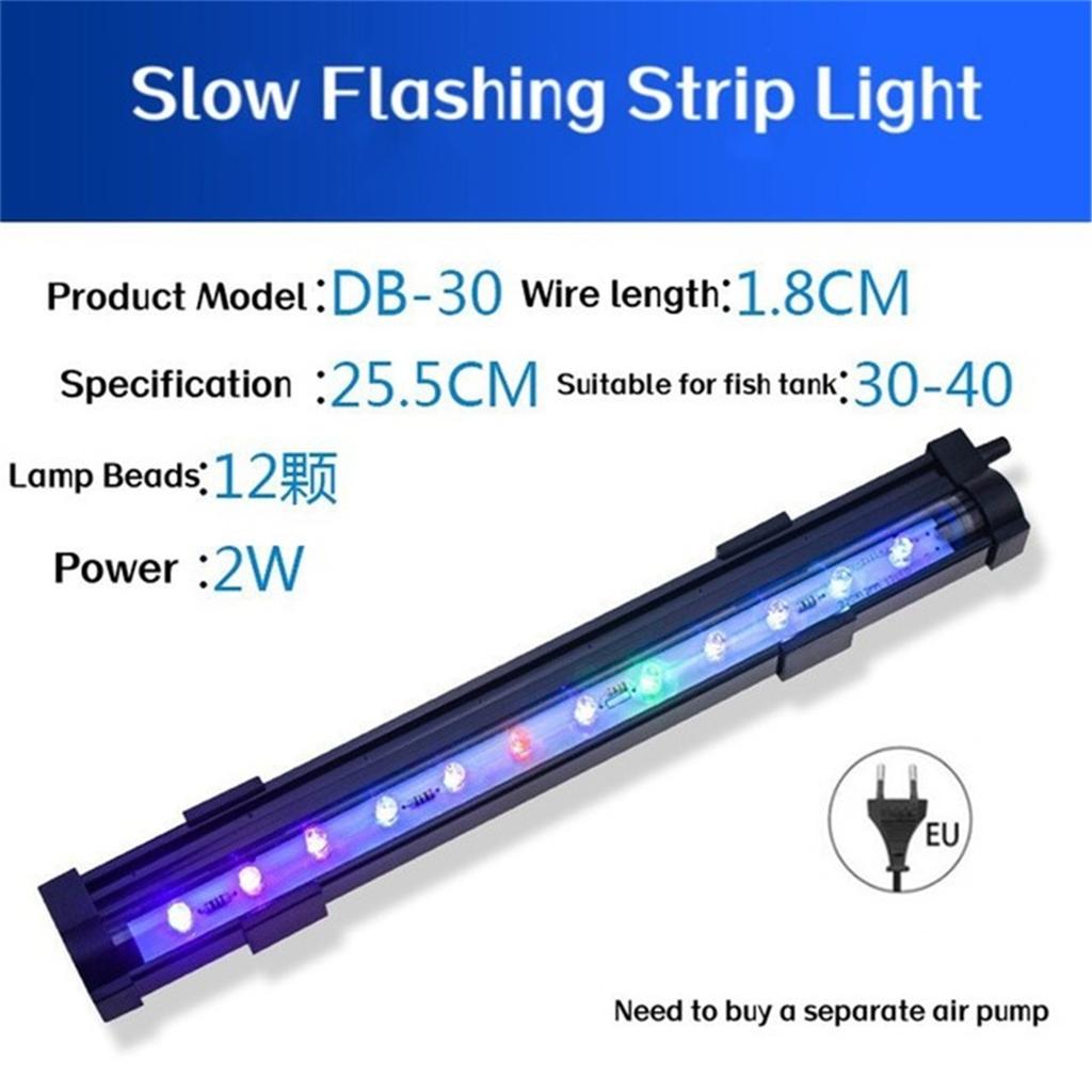 Acvariu Rezervor Pești LED Lumină Colorată Stecher EU/SU Strip Lampă Bară Rezistentă la Apă Submersibilă Lumini Submersibile Decor Rezervor