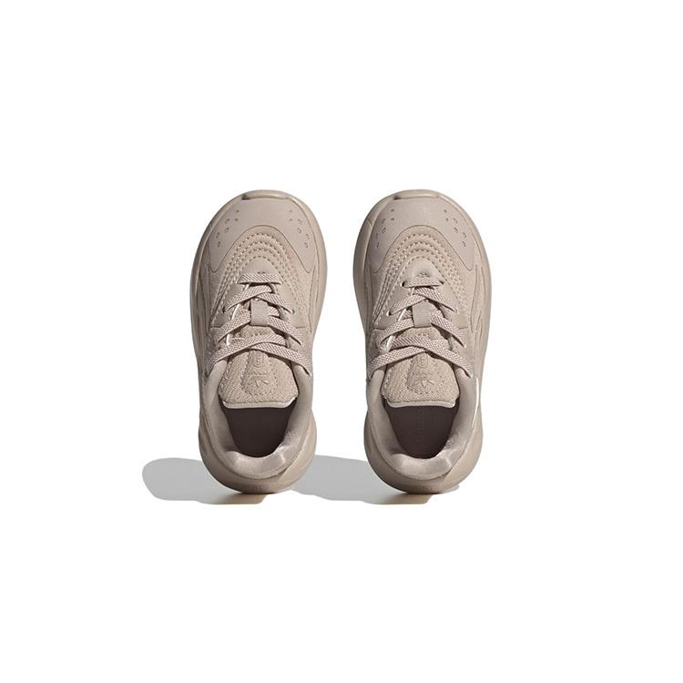 Adidas Originals Ozelia EL Low top Sports Casual Shoes Brown Infant And Toddler HQ1613