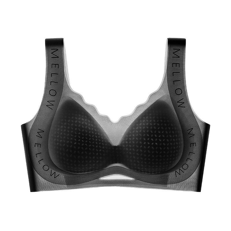 

Бесшовный жилет с широкими бретелями, ощущение облака: Большой размер, Легкий, Дышащий, Мягкий поддерживающий бюстгальтер, приятный для кожи 5XL 46/105