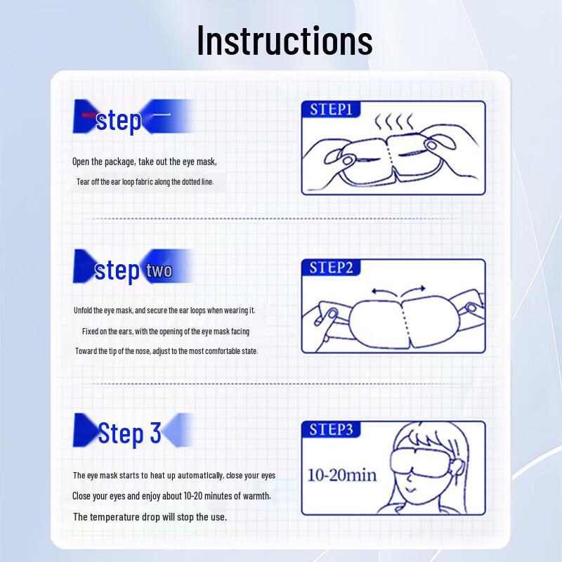 Shouchengtang Lutein Steam Eye Mask (3-Pack)