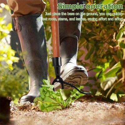 1Pc Stand Up Weed Puller Claw Tool Aluminum Alloy Weeding Head Replacement Garden Foot Pedal Digging Grass Shovel Root Remover