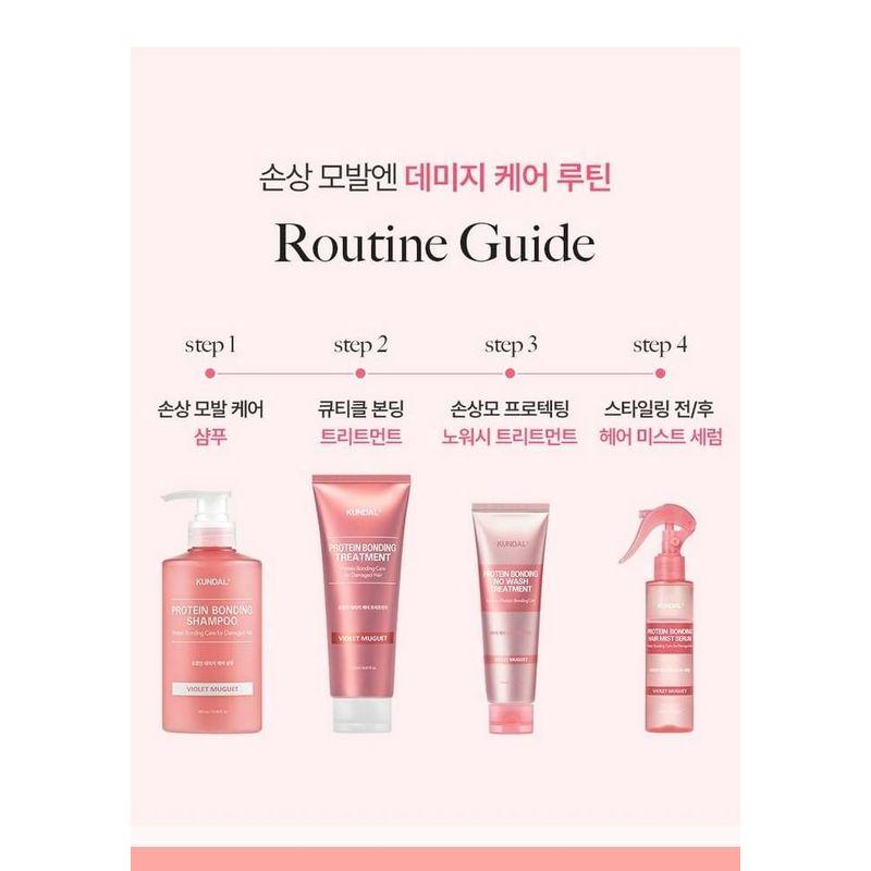 KUNDAL - Protein Bonding No Wash Treatment - 3 Types