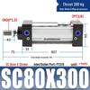 SC63 High Thrust Small Pneumatic Cylinder, Model SC40/50/80/100*125X150X200X500-S