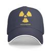 Radiation Symbol Multicolor Hat Peaked Unisexs Cap Radioactive Retro Soviet Union Personalized Visor Protection Hats