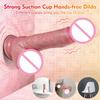 Thrusting Realistic Dildo Vibrator Anal Plug With Vibrating Telescopic Dildos Female Sex Toys for Women Penis With Suction Cup