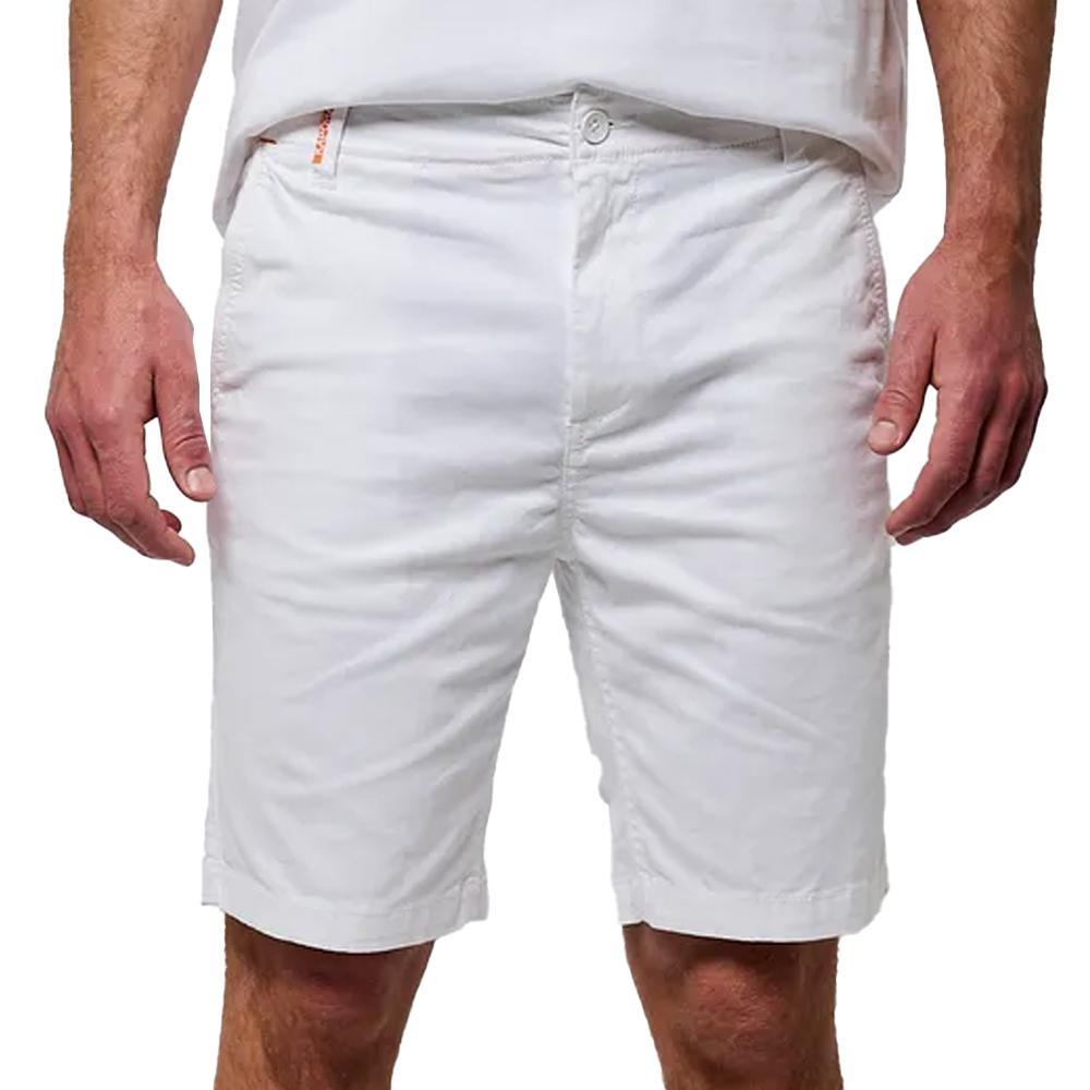 Kaporal BREST Men's Slim Shorts Zipper Fly White