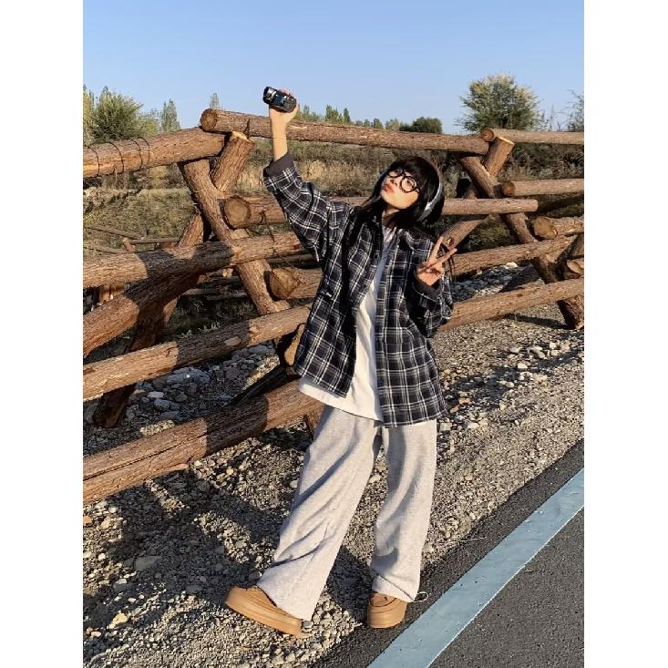 2024 Letter Long Sleeve Shirt Japanese Hong Kong Style Ins Loose Shirt Boys Summer Trendy Versatile Casual Coat