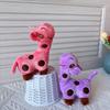 Colorful Spotted Deer Keychain Plush Toy: Giraffe Doll Pendant & Promotional Gift